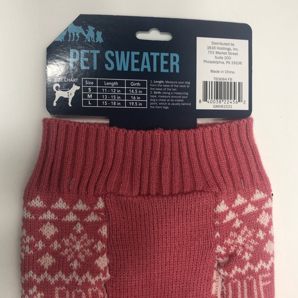 Pet Holiday Sweater Medium - Picture 8 of 10